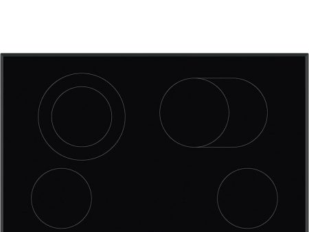 Smeg SEU304EMTB 70Cm (30 ) Ceramic Cooktop Black Glass, Beveled Sale