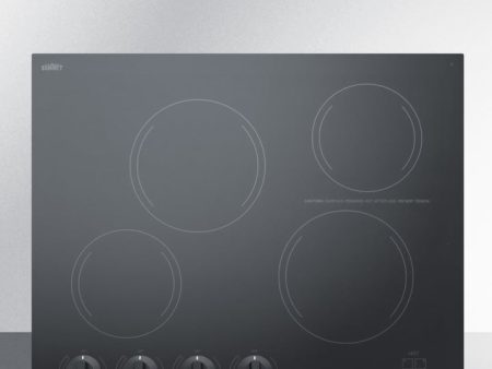 Summit CREK4B 24  Wide 230V 4-Burner Radiant Cooktop For Discount