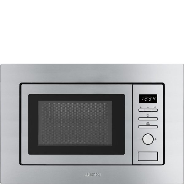 Smeg FMIU020X 24  Built-In Microwave Oven Fingerprint-Proof Stainless Steel For Sale