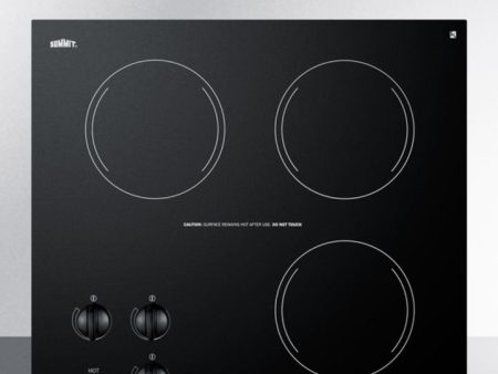 Summit CR3240 230V Three-Burner Cooktop In Black Ceramic Glass, Made In Europe Online Sale