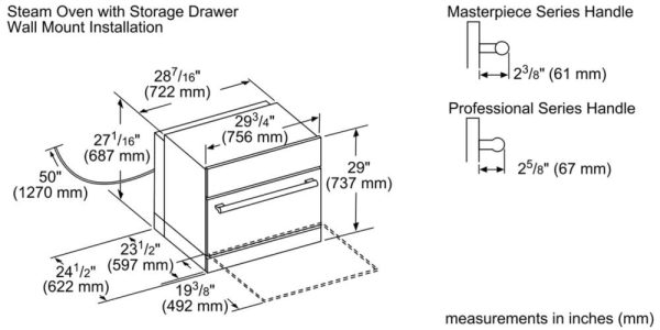 Thermador SDS30WC 30-Inch Storage Drawer Short With Push To Open Discount