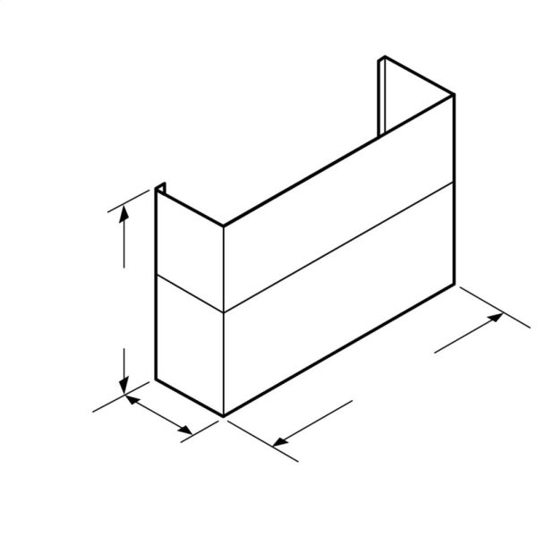 Thermador DC48MTW 28 X 65-Inch Duct Cover For Low-Profile Wall Hoods Dc48Mtw Online now