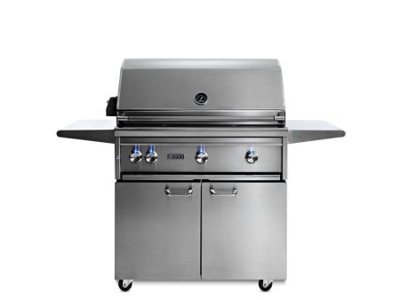 Lynx L36TRFNG 36  Lynx Professional Freestanding Grill With 1 Trident And 2 Ceramic Burners And Rotisserie, Ng Online Sale