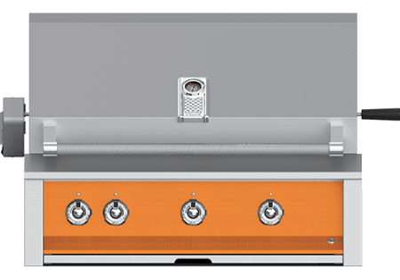 Hestan EABR36LPOR Aspire Series - 36  Liquid Propane Built In Grill W  U-Burners And Rotisserie - Citra   Orange Supply