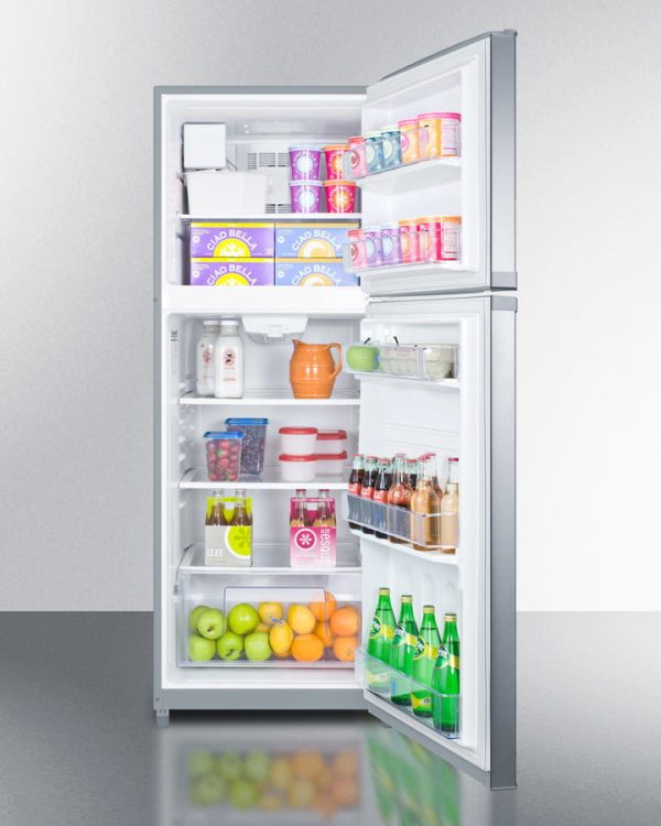 Summit FF1427SSIM 26  Wide Top Mount Refrigerator-Freezer With Icemaker on Sale