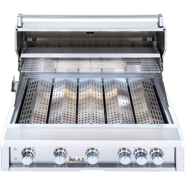 Heat Grills HTGR405NG Heat 40  5-Burner Gas Grill W  Infrared Burner - Ng For Sale