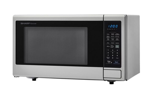 Sharp SMC2242DS 2.2 Cu. Ft. 1200W Stainless Steel Countertop Microwave Oven on Sale