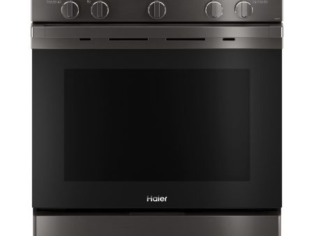 Haier QGSS740BNTS 30  Smart Slide-In Gas Range With Convection Fashion