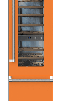 Hestan KRWL24OR 24  Wine Refrigerator - Left Hinge - Orange   Citra Hot on Sale