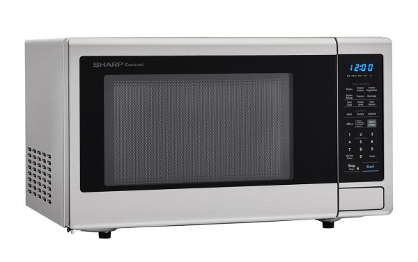 Sharp SMC2242DS 2.2 Cu. Ft. 1200W Stainless Steel Countertop Microwave Oven on Sale