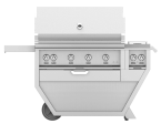 Hestan GMBR42CX2LPTQ Hestan 42  Liquid Propane Gas Deluxe Freestanding Grill And Cart W  Double Side Burner Gmbr42Cx2 - Turquoise (Custom Color: Bora Bora) For Sale