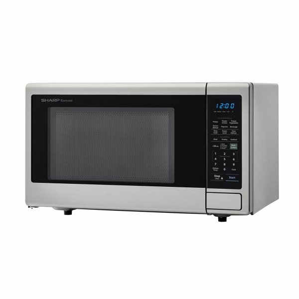 Sharp SMC1842CS 1.8 Cu. Ft. 1100W Sharp Stainless Steel Countertop Microwave Oven on Sale