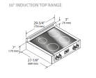 Fulgor Milano F6IRT304S1 30   Professional Induction Range Top (F6Irt304S1) For Cheap