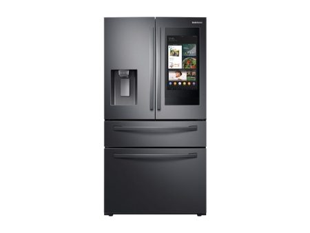 Samsung RF22R7551SG 22 Cu. Ft. 4-Door French Door, Counter Depth Refrigerator With 21.5  Touch Screen Family Hub™ In Black Stainless Steel Discount