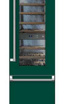 Hestan KRWL24GR 24  Wine Refrigerator - Left Hinge - Green   Grove Fashion