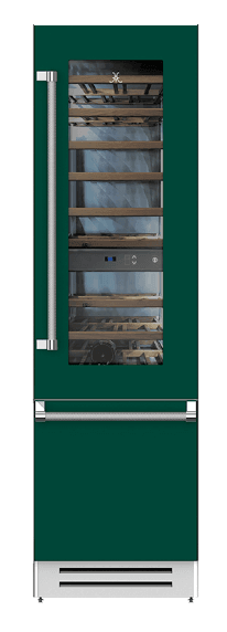 Hestan KRWL24GR 24  Wine Refrigerator - Left Hinge - Green   Grove Fashion