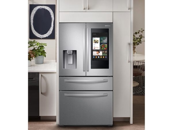 Samsung RF22R7551SR 22 Cu. Ft. 4-Door French Door, Counter Depth Refrigerator With 21.5  Touch Screen Family Hub™ In Stainless Steel Discount