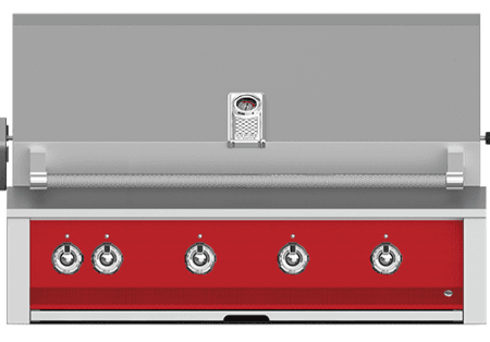 Hestan EMBR42LPRD Aspire Series - 42  Liquid Propane Built In Grill W  U-Burners, Sear Burner And Rotisserie - Matador   Red Cheap