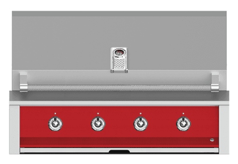 Hestan EMB42LPRD Aspire Series - 42  Liquid Propane Built In Grill W  U-Burners And Sear Burner - Matador   Red Online Sale