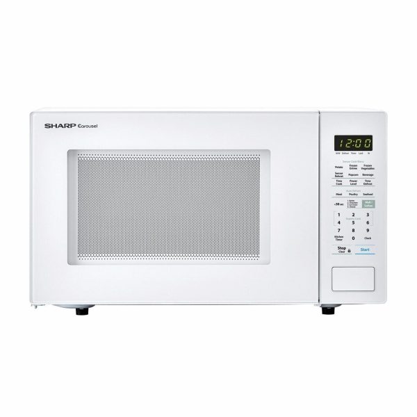 Sharp SMC1441CW 1.4 Cu. Ft. 1000W Sharp White Countertop Microwave Oven Cheap